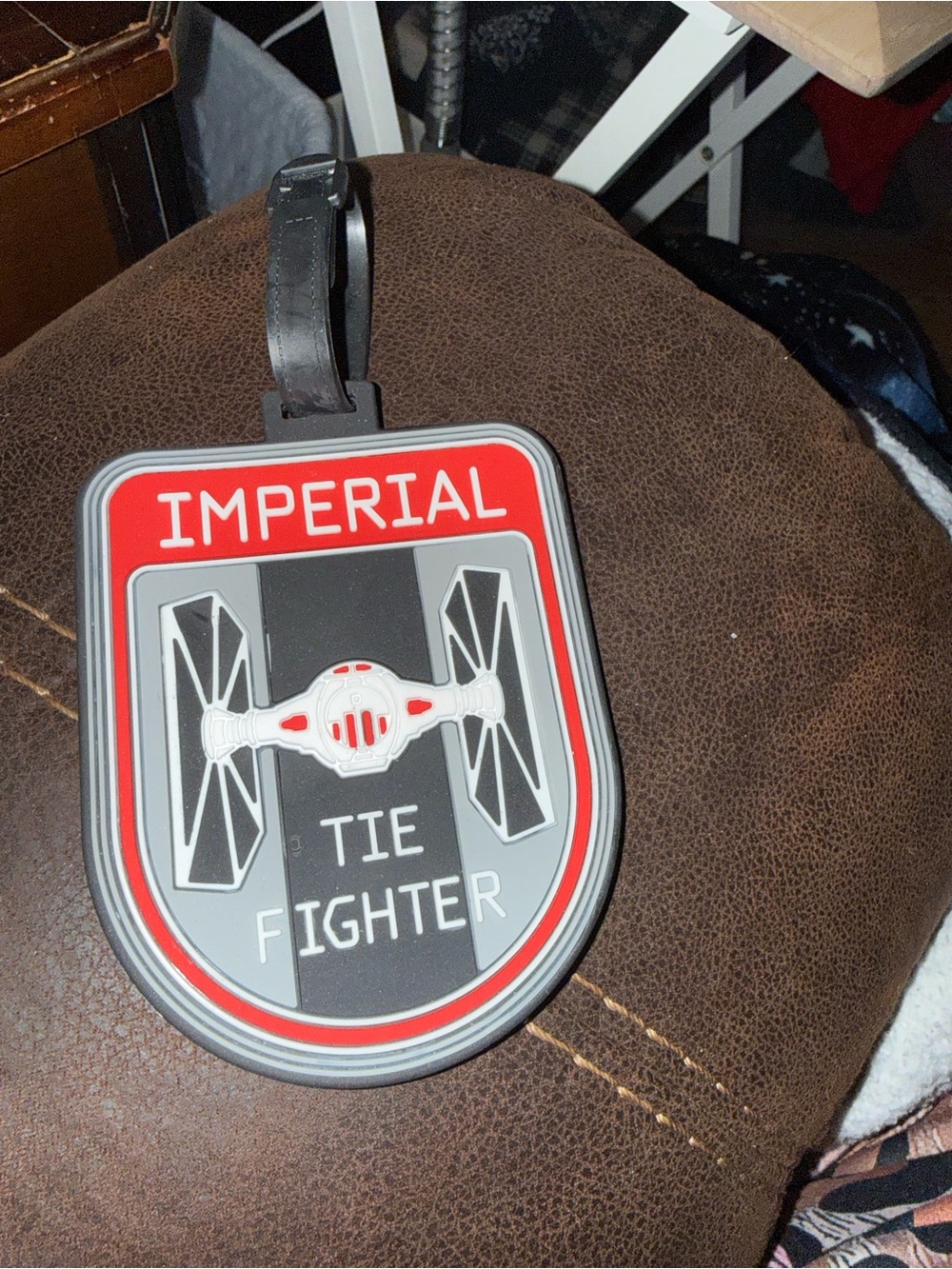 Star Wars Black & White Helmet Luggage ID Tag - Picture 7 of 16
